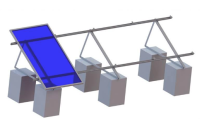 Flat Roof Tri-Angle Bracket Solar Mounting